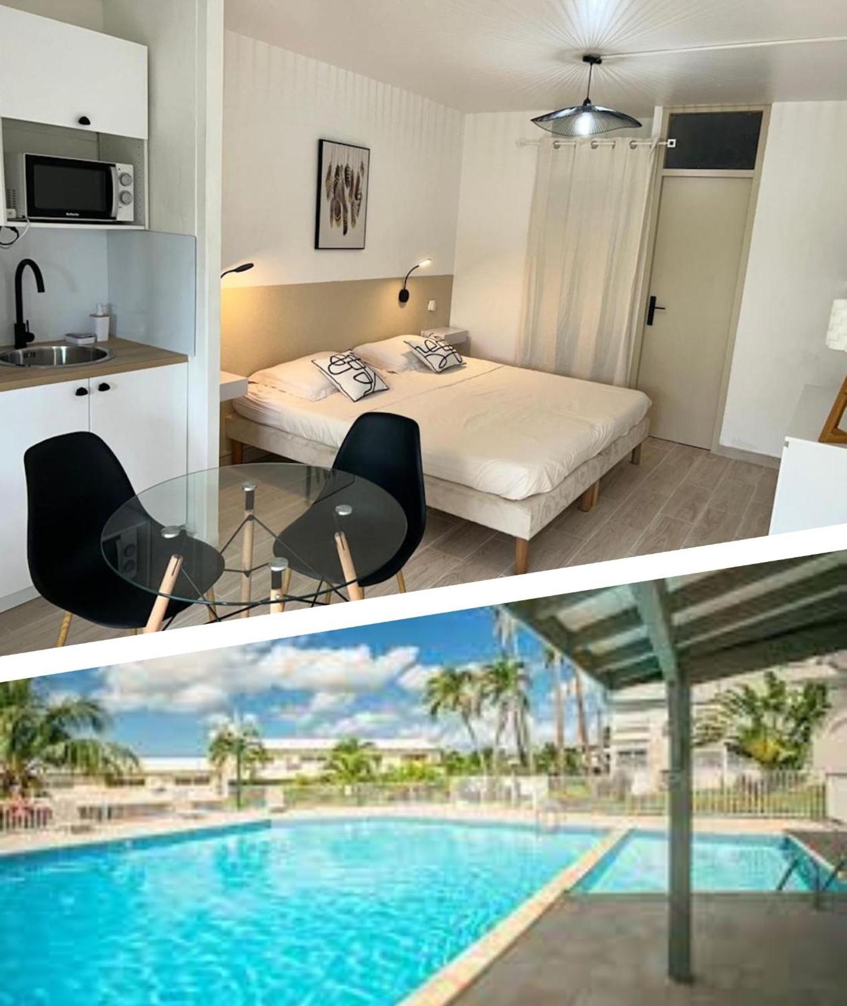 Superbe Studio Avec Piscine, Au Coeur De La Marina! Village Soleil ! Proche Aeroport & Ferry Le Gosier  Exteriér fotografie